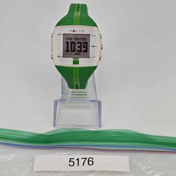Polar FT4 38MM Digital Watch Unisex Heart Rate Monitor Green New Battery - Picture 14 of 14